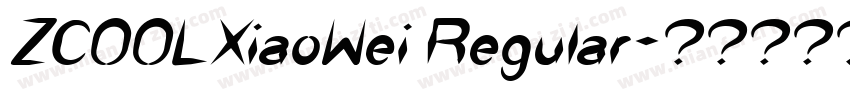 ZC00LXiaoWei Regular字体转换